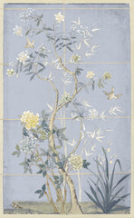 42 × 68 po – Toile tendue, teinte bleue
