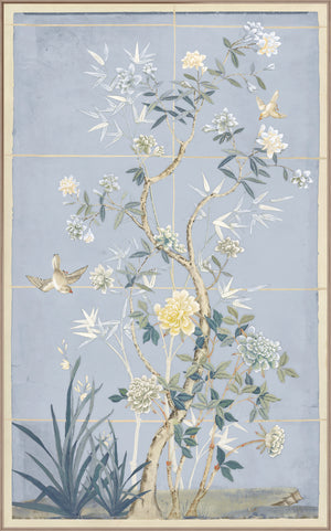 Chinoiserie Scenic II — nature and landscape fine art print shown from another angle