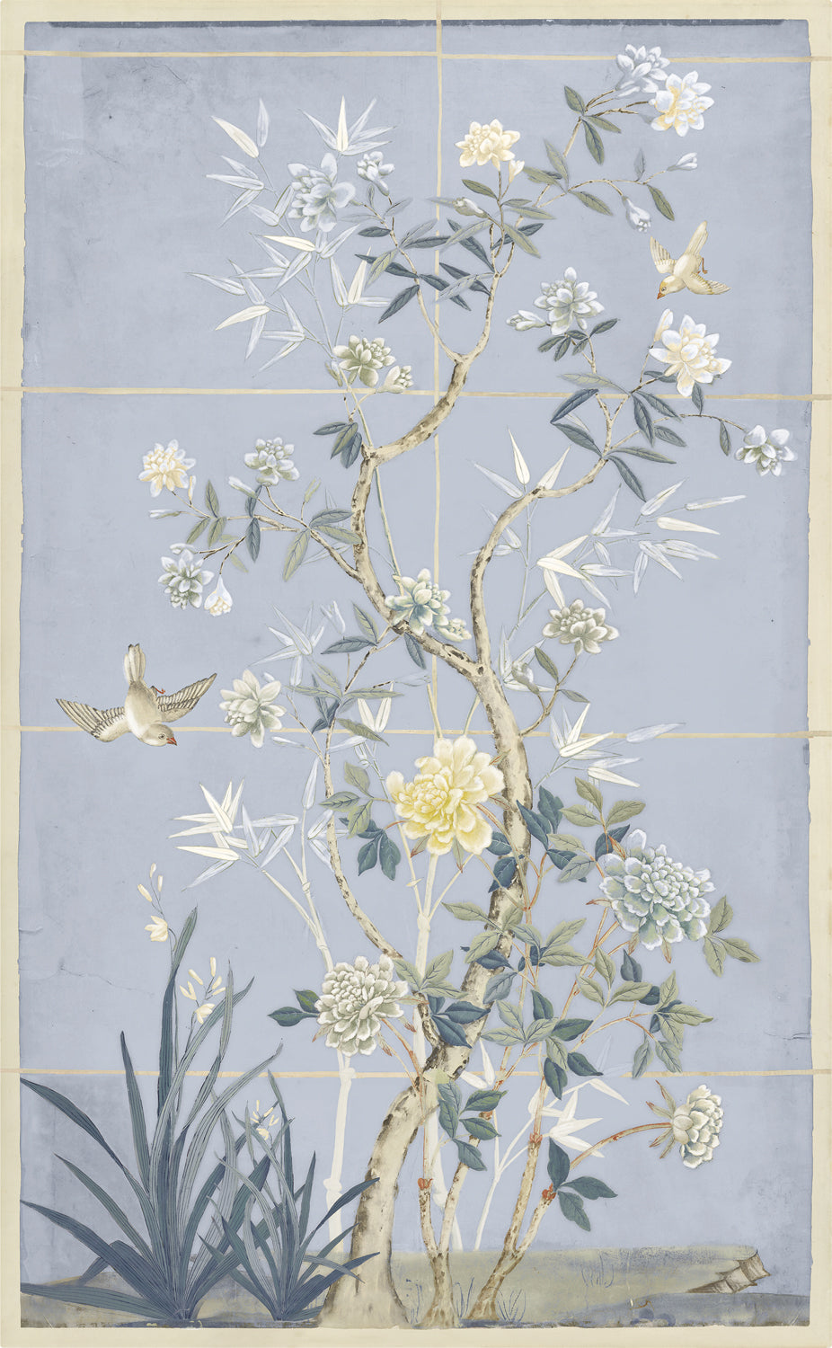 Chinoiserie Scenic II — nature and landscape fine art print shown from another angle