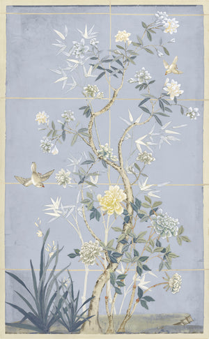 Chinoiserie Scenic II — nature and landscape fine art print shown from another angle