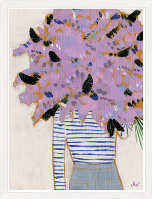 Fashion Floral Violet framed artwork