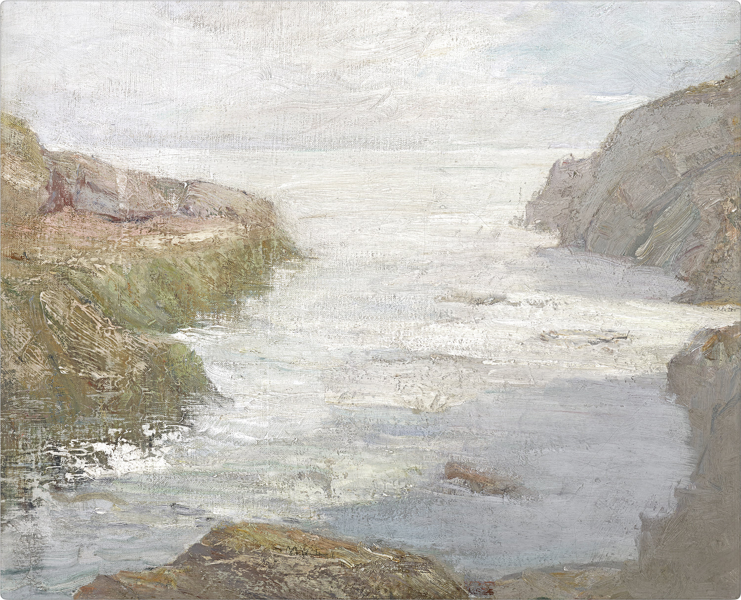 At Low Tide, C. 1841 — nature and landscape fine art print shown from another angle