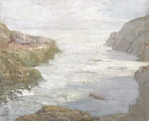At Low Tide, C. 1841 — nature and landscape fine art print shown from another angle