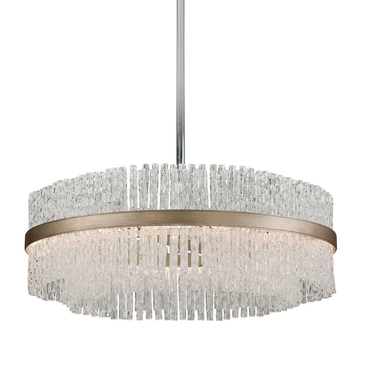 Chime Chandelier 36.5" — a Corbett chandelier for dining rooms, entries, and living rooms at Laurie Yapp Home.