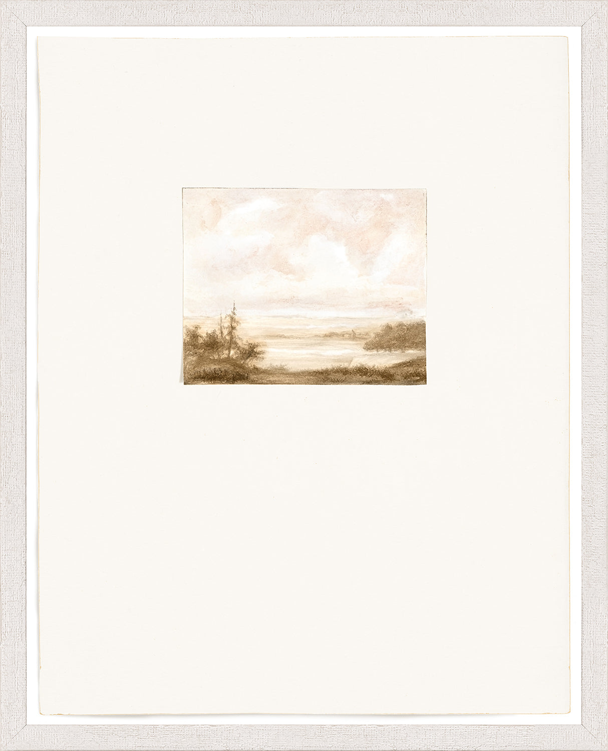 Ver Huell – Watercolours II wall art featuring a soft landscape in muted tones.