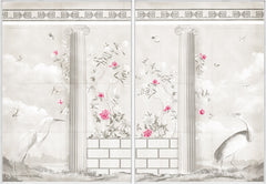 67,5 × 97,5 po – Toile encadrée, Sorbet Framboise