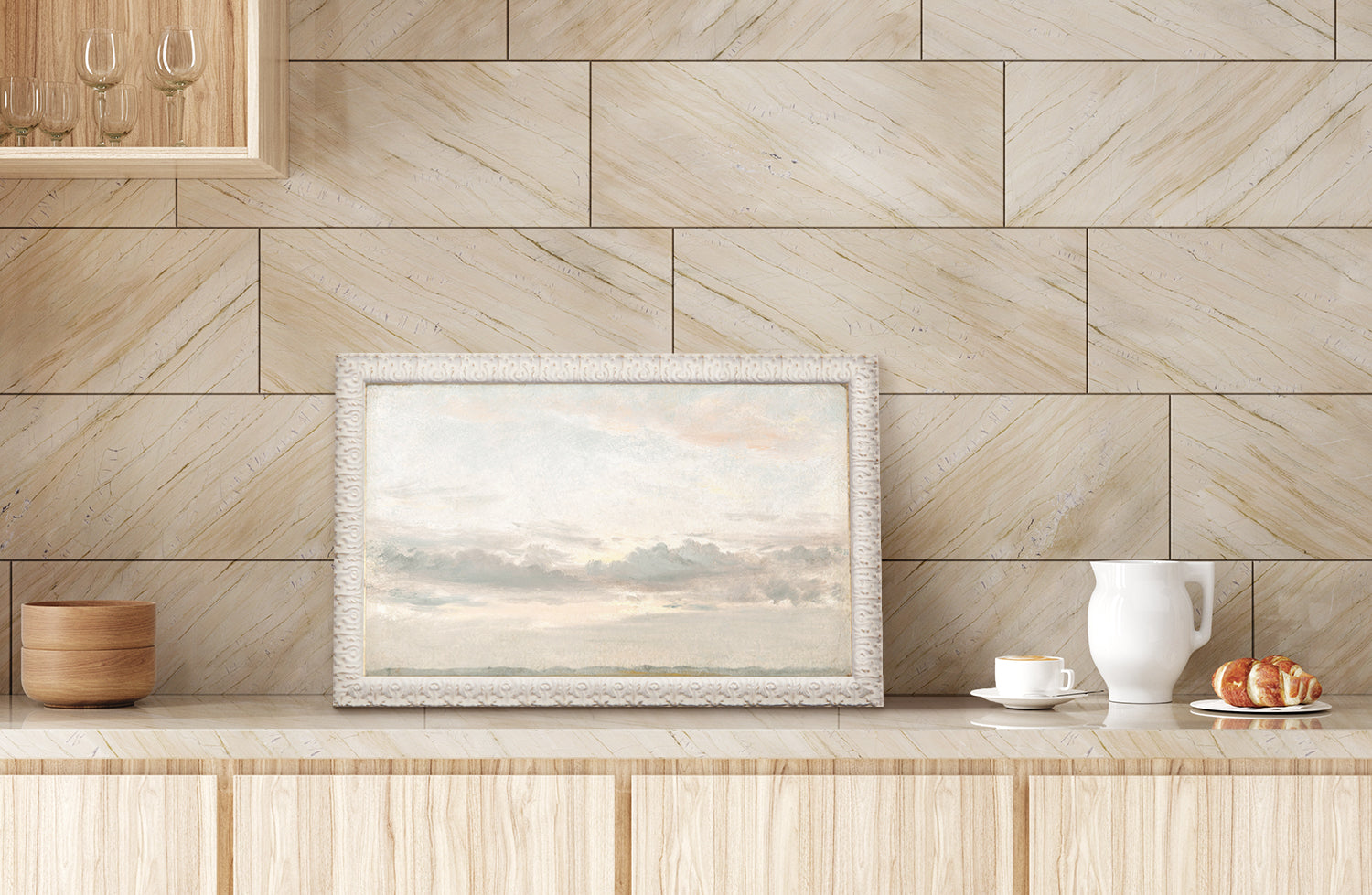 Petite Scapes Air & Sunset Study Pair Bundle — nature and landscape fine art print shown from another angle