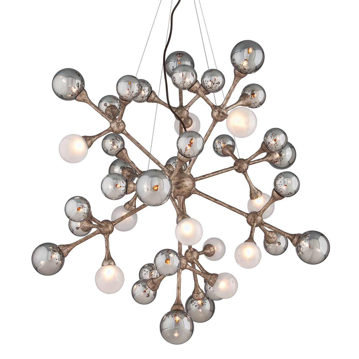 Element Chandelier — a Corbett chandelier for dining rooms, entries, and living rooms at Laurie Yapp Home.