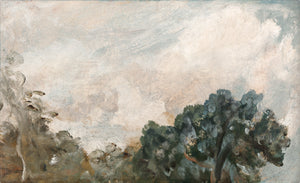 Cloud Study with Trees C. 1821 — nature and landscape fine art print shown from another angle