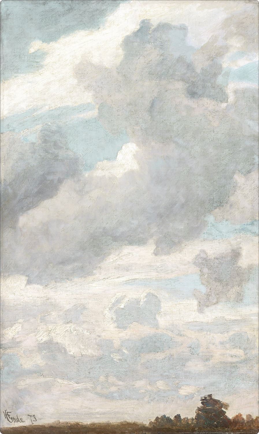 Air Study C. 1873 — nature and landscape fine art print shown from another angle