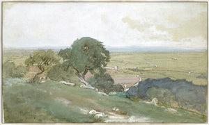 Olive Trees at Tivoli C. 1873 — nature and landscape fine art print in cool tones at Laurie Yapp Home