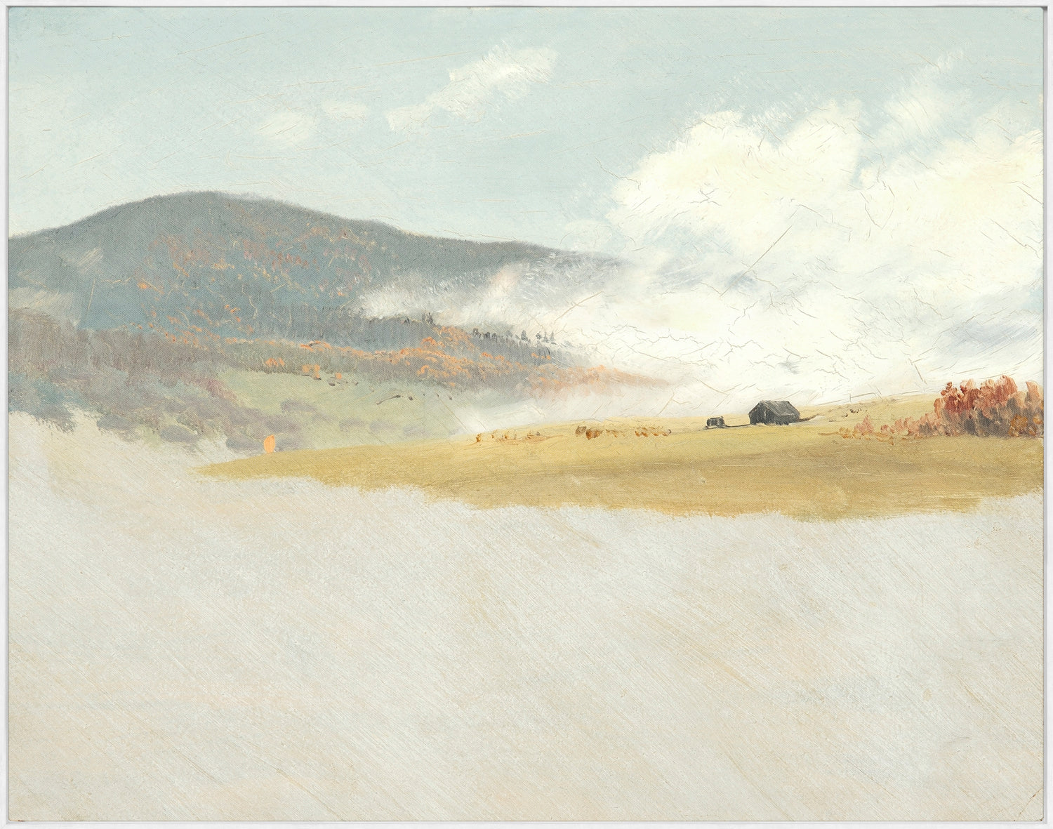 Hilly Landscape C. 1865-75 — nature and landscape fine art print in warm tones at Laurie Yapp Home