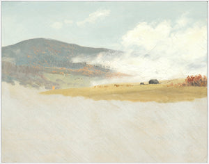 Hilly Landscape C. 1865-75 — nature and landscape fine art print in warm tones at Laurie Yapp Home