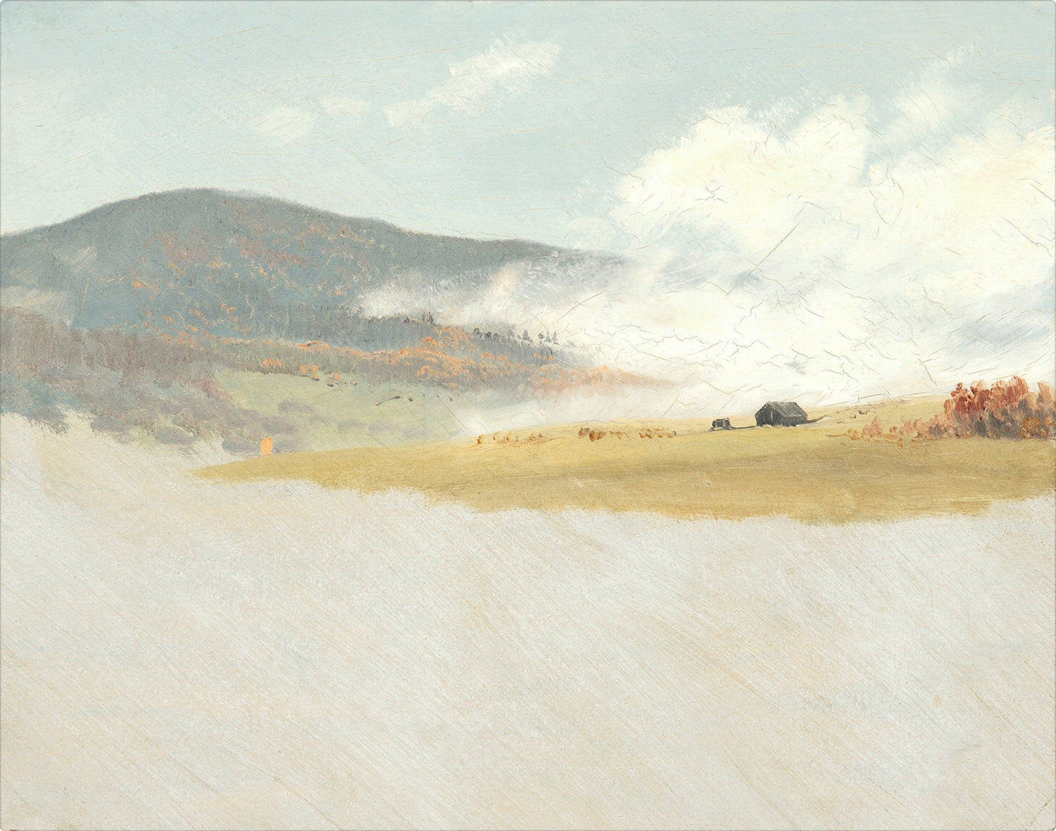 Hilly Landscape C. 1865-75 — nature and landscape fine art print shown from another angle
