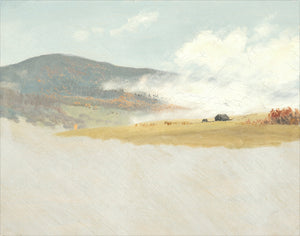 Hilly Landscape C. 1865-75 — nature and landscape fine art print shown from another angle