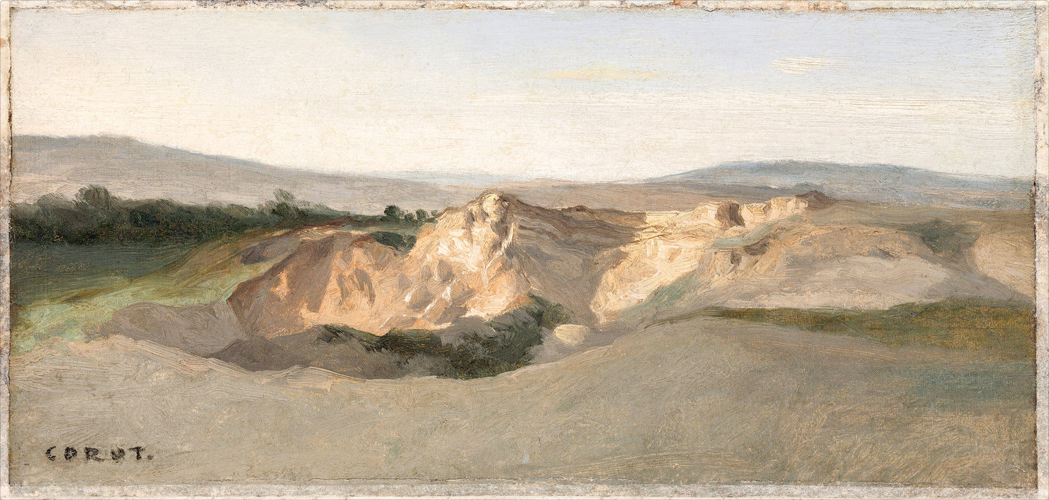 Italian Landscape C. 1825-28 — nature and landscape fine art print in warm tones at Laurie Yapp Home