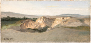 Italian Landscape C. 1825-28 — nature and landscape fine art print in warm tones at Laurie Yapp Home