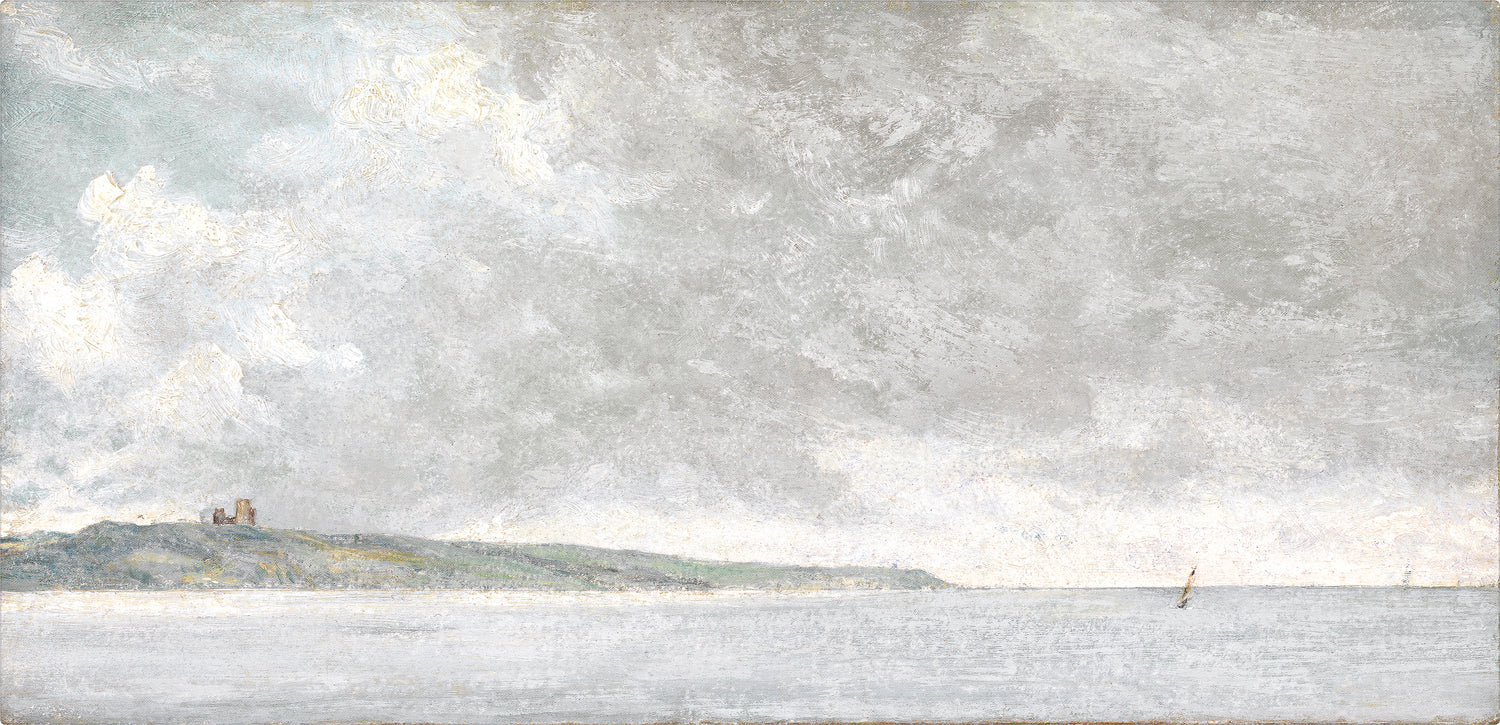 Coastal Scene with Cliffs C. 1814 — nature and landscape fine art print shown from another angle