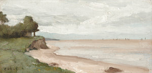 Beach Near Etretat C. 1872 — nature and landscape fine art print shown from another angle