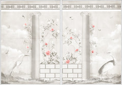 76,5 × 109,5 pouces – Toile encadrée, Corail brûlé