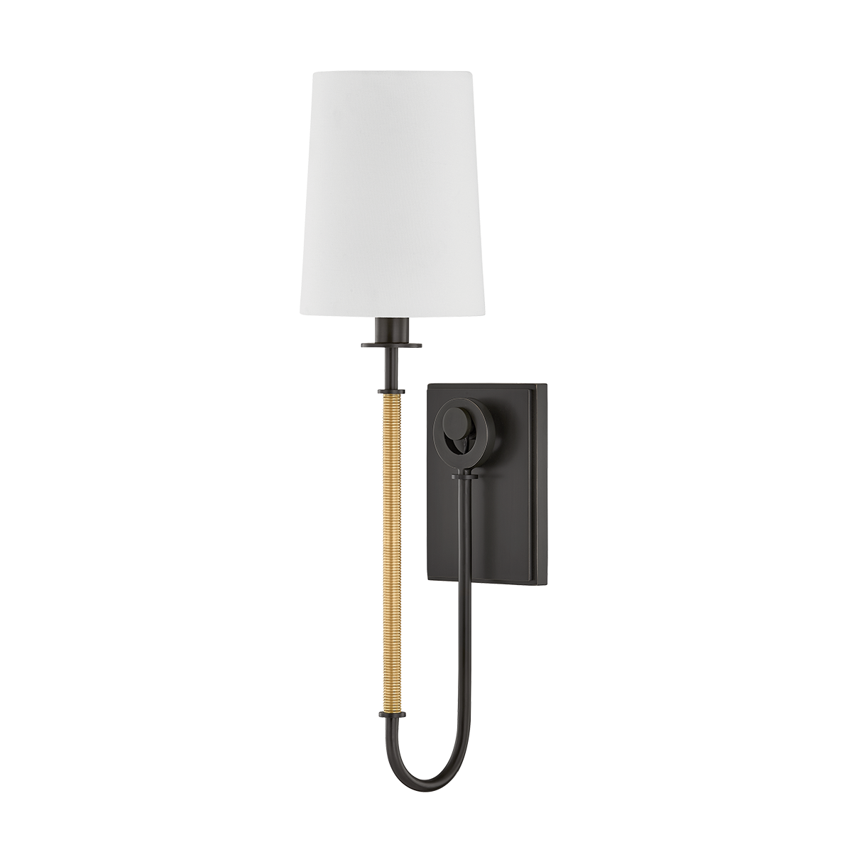 Glenmont Wall Sconce 5.25" in aged brass — a Hudson Valley wall sconce for bathrooms, hallways, and living rooms at Laurie Yapp Home.
