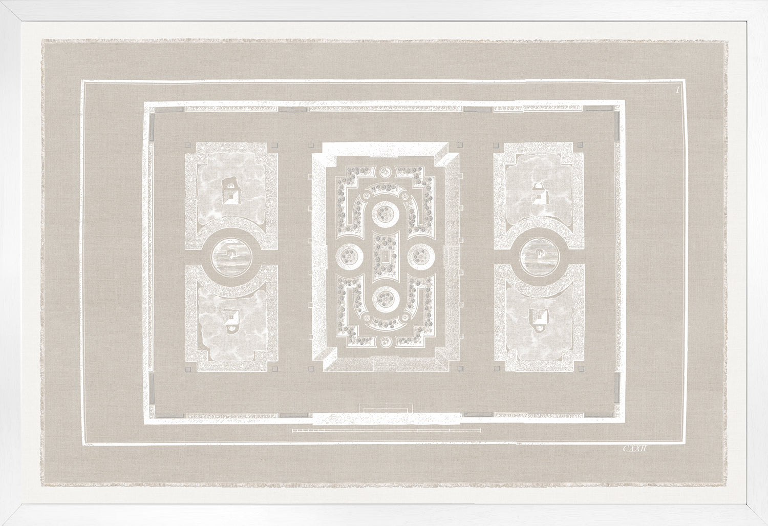 Parterre Classique I — architecture and travel fine art print in neutral tones at Laurie Yapp Home