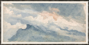 Collection Vintage Study Of Hill Top And Sky 1825 framed art print