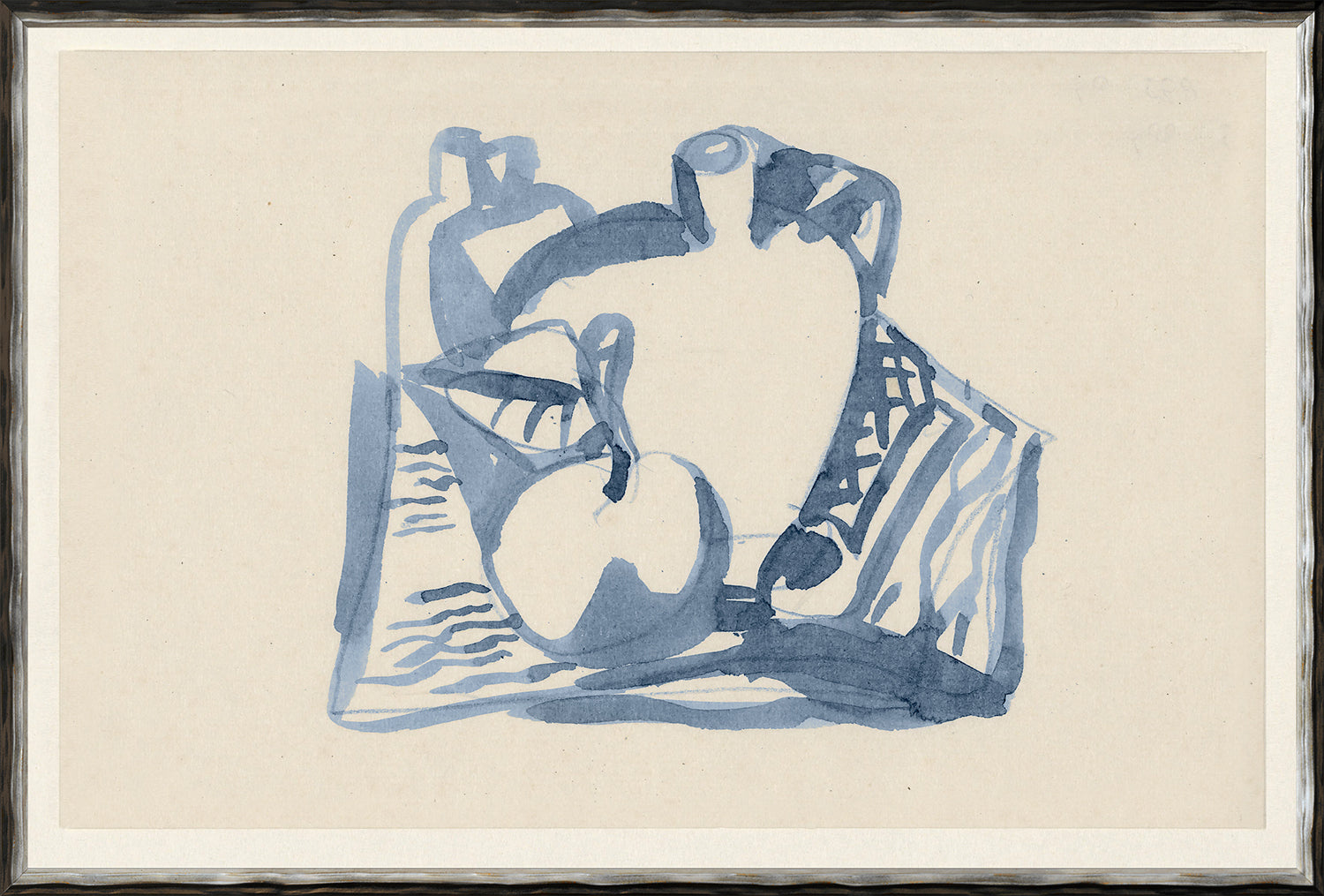 Collection Vintage Still Life Of Apple Jug 1836 framed art print
