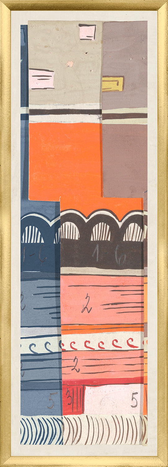 Collection Vintage Textile Design 1922 framed art print