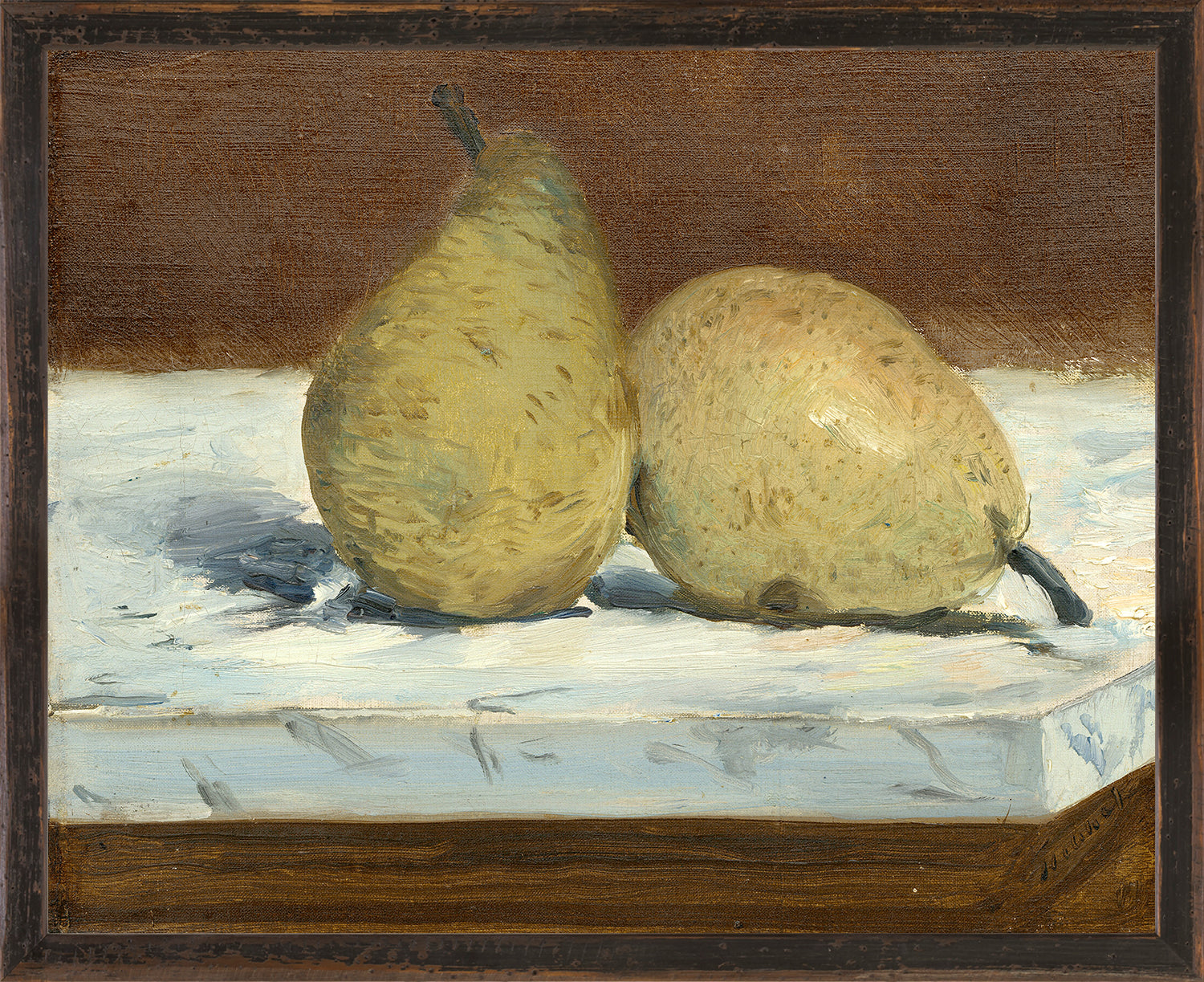 Vintage Pears & Oranges Still Life Pair Bundle