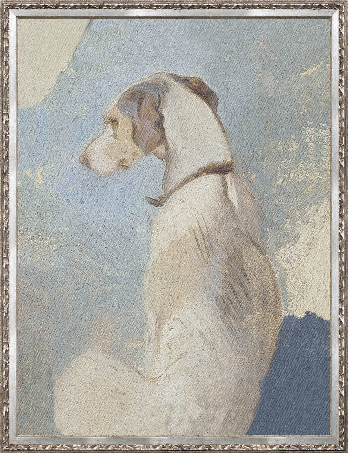 Collection Vintage Study Of A Greyhound 1860 framed art print