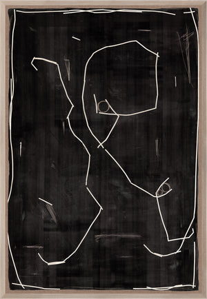 Modern Hieroglyph I — abstract fine art print shown from another angle
