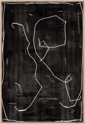 Modern Hieroglyph I — abstract fine art print shown from another angle