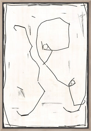 Modern Hieroglyph I — abstract fine art print shown from another angle