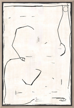 Modern Hieroglyph II — abstract fine art print shown from another angle