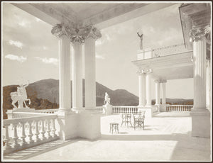 Palace Achilleion Corfu C. 1895 — architecture and travel fine art print in neutral tones at Laurie Yapp Home