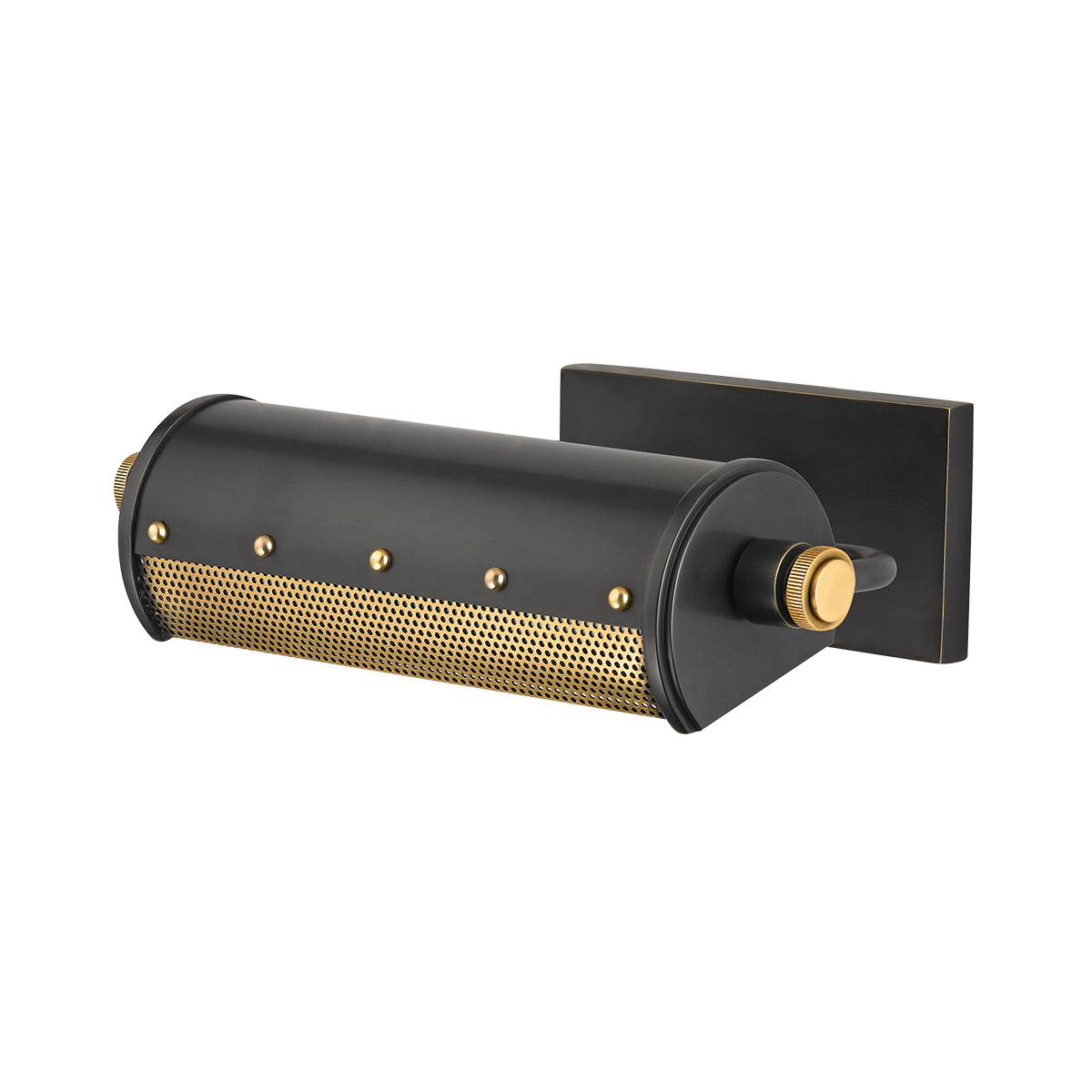 Gaines Picture Light 11" in aged brass — a Hudson Valley picture light for gallery walls and reading nooks at Laurie Yapp Home.
