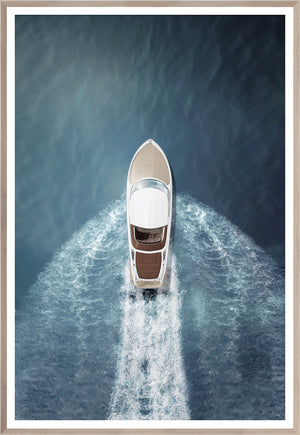 Speed Boat framed art print