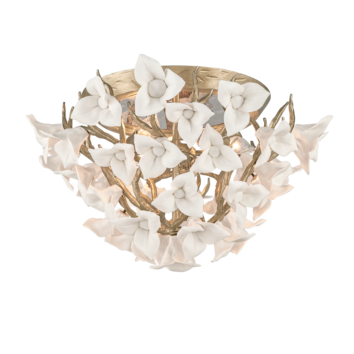 Lily Flush Mount — a Corbett flush mount for hallways, bedrooms, and entryways at Laurie Yapp Home.