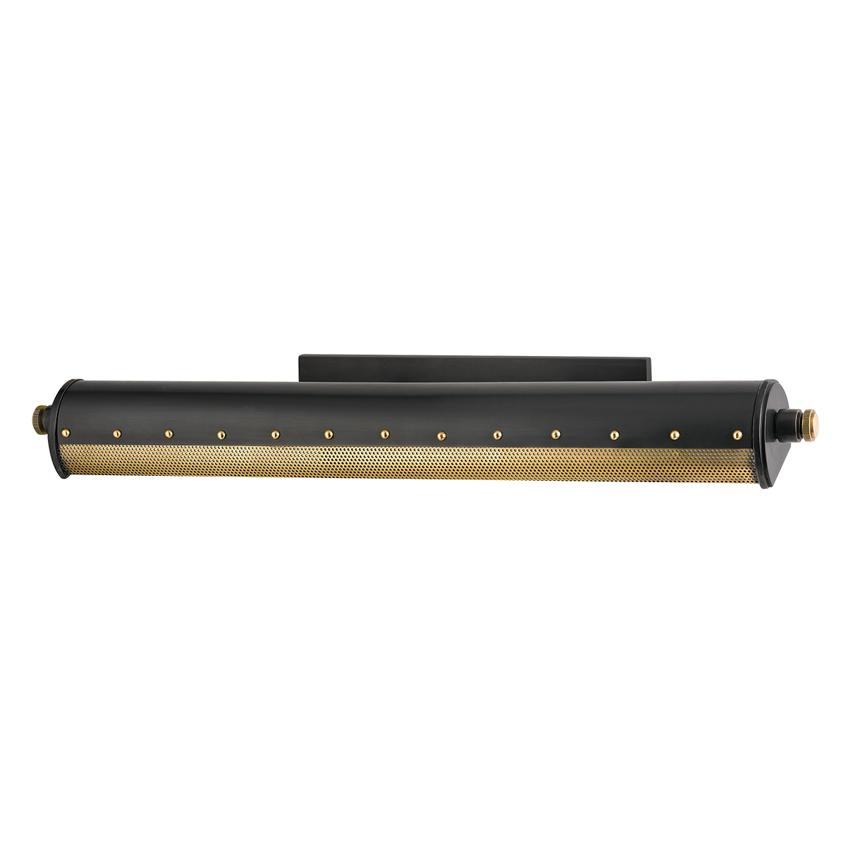 Close-up of the Gaines Picture Light showing the arm curve and shade silhouette.