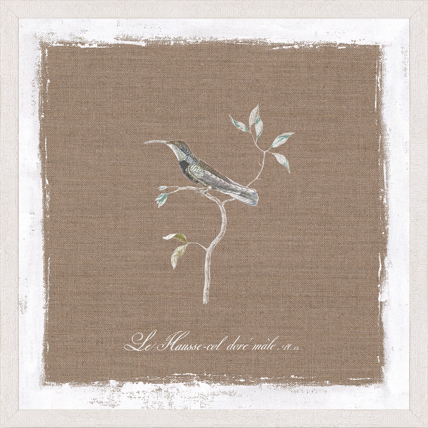 Oiseau Sur Lin I — nature and landscape fine art print in neutral tones at Laurie Yapp Home