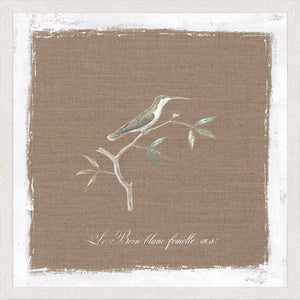 Oiseau Sur Lin III — nature and landscape fine art print in neutral tones at Laurie Yapp Home