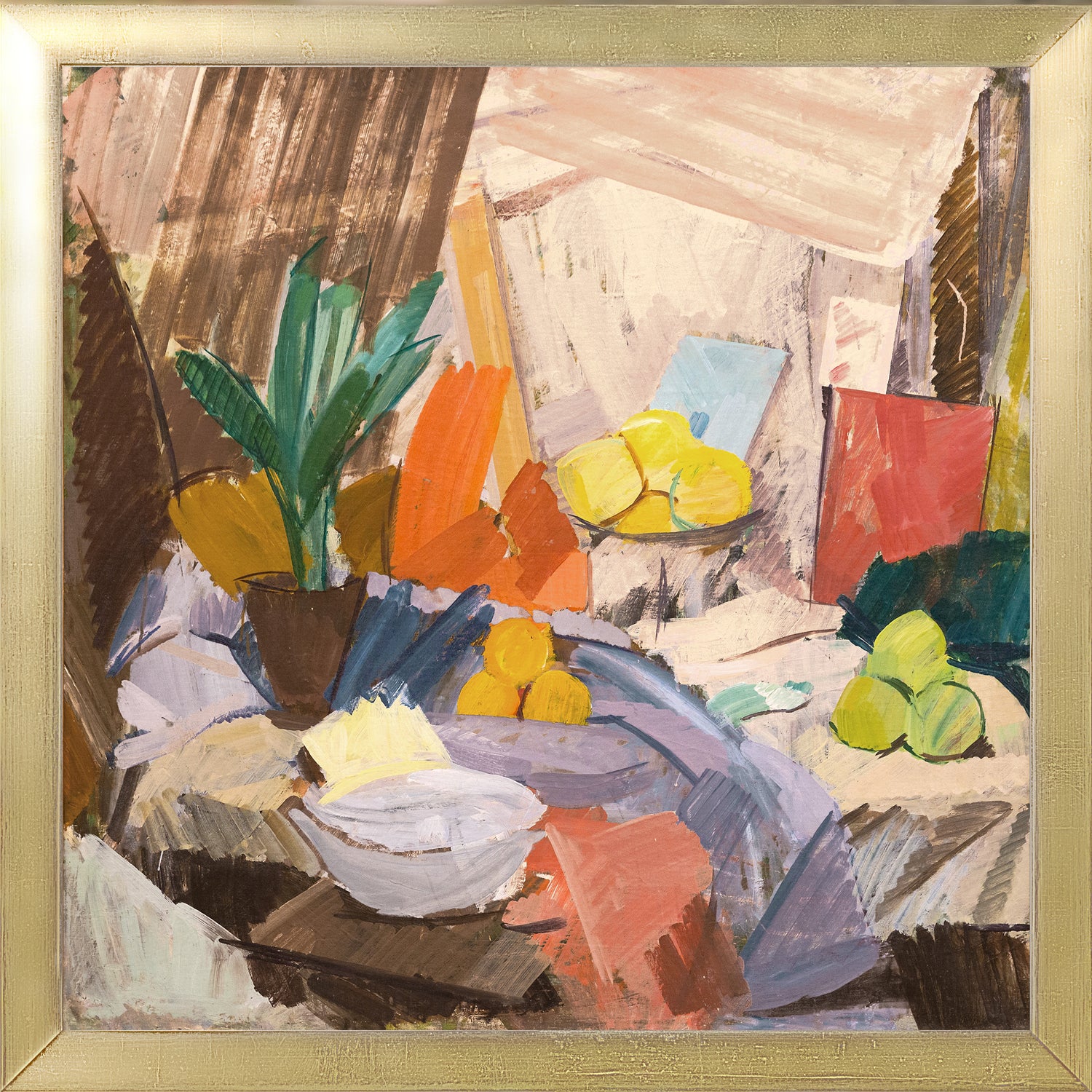 Vintage Pears & Oranges Still Life Pair Bundle