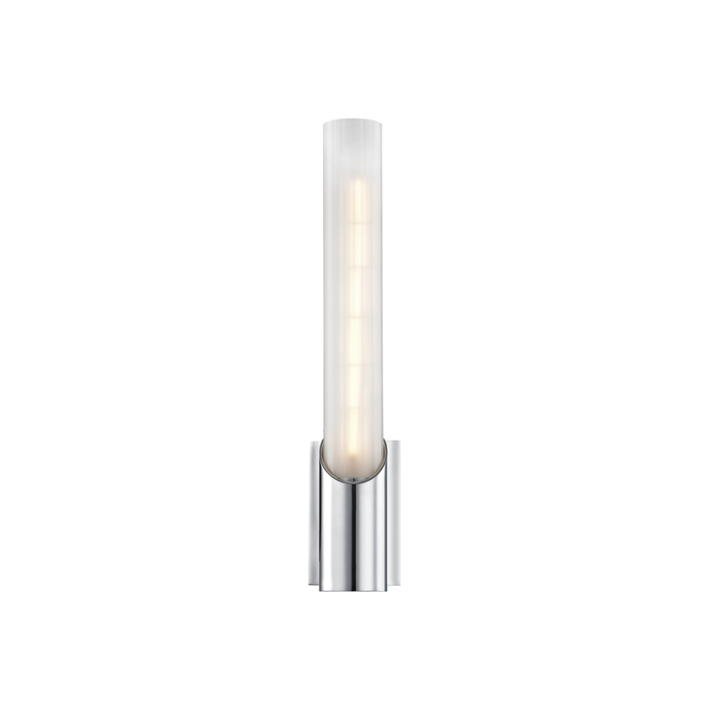 Pylon Wall Sconce 2.75" x 13.75" in aged brass — a Hudson Valley wall sconce for bathrooms, hallways, and living rooms at Laurie Yapp Home.