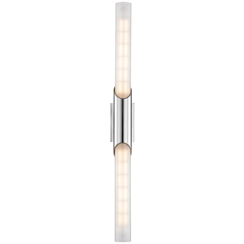 Pylon Wall Sconce 2.75" x 26.25" in aged brass — a Hudson Valley wall sconce for bathrooms, hallways, and living rooms at Laurie Yapp Home.