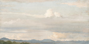 Cloud Study with Distant Mountains, Gallery Wrap Canvas — Celadon Art at Laurie Yapp Home.