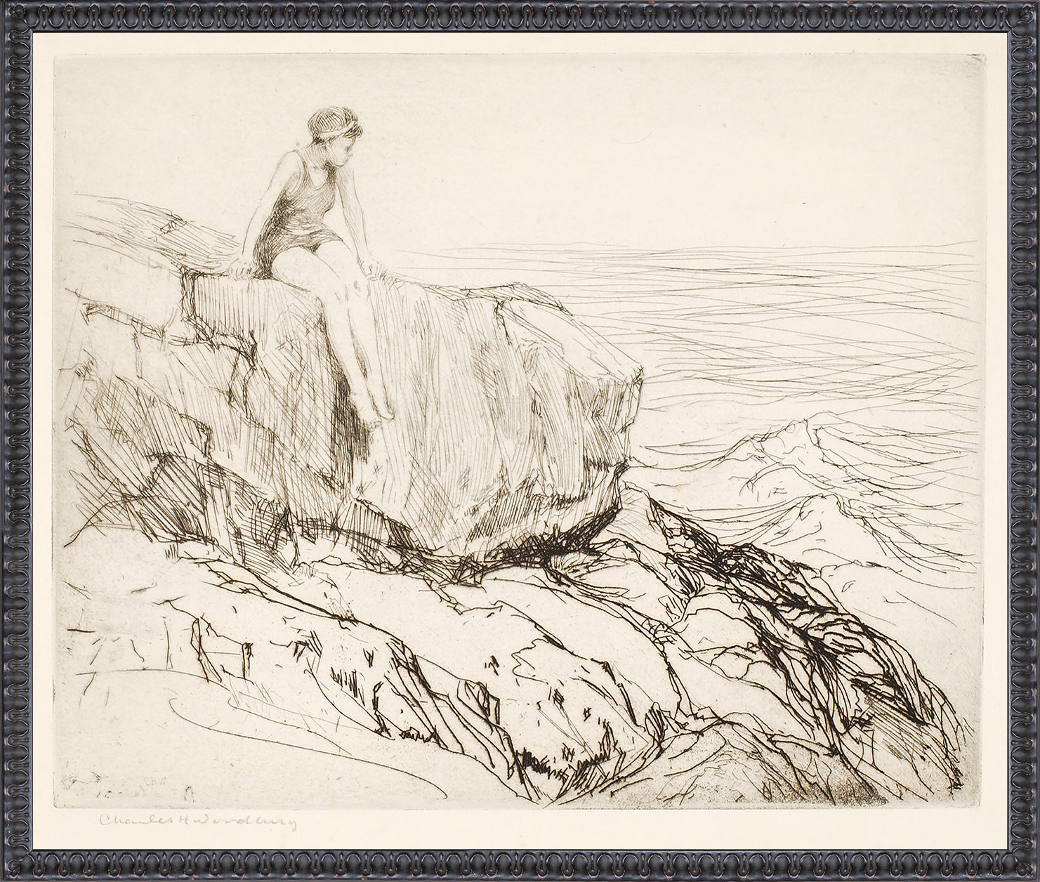 Collection 23 Ledges C 1933 framed art print