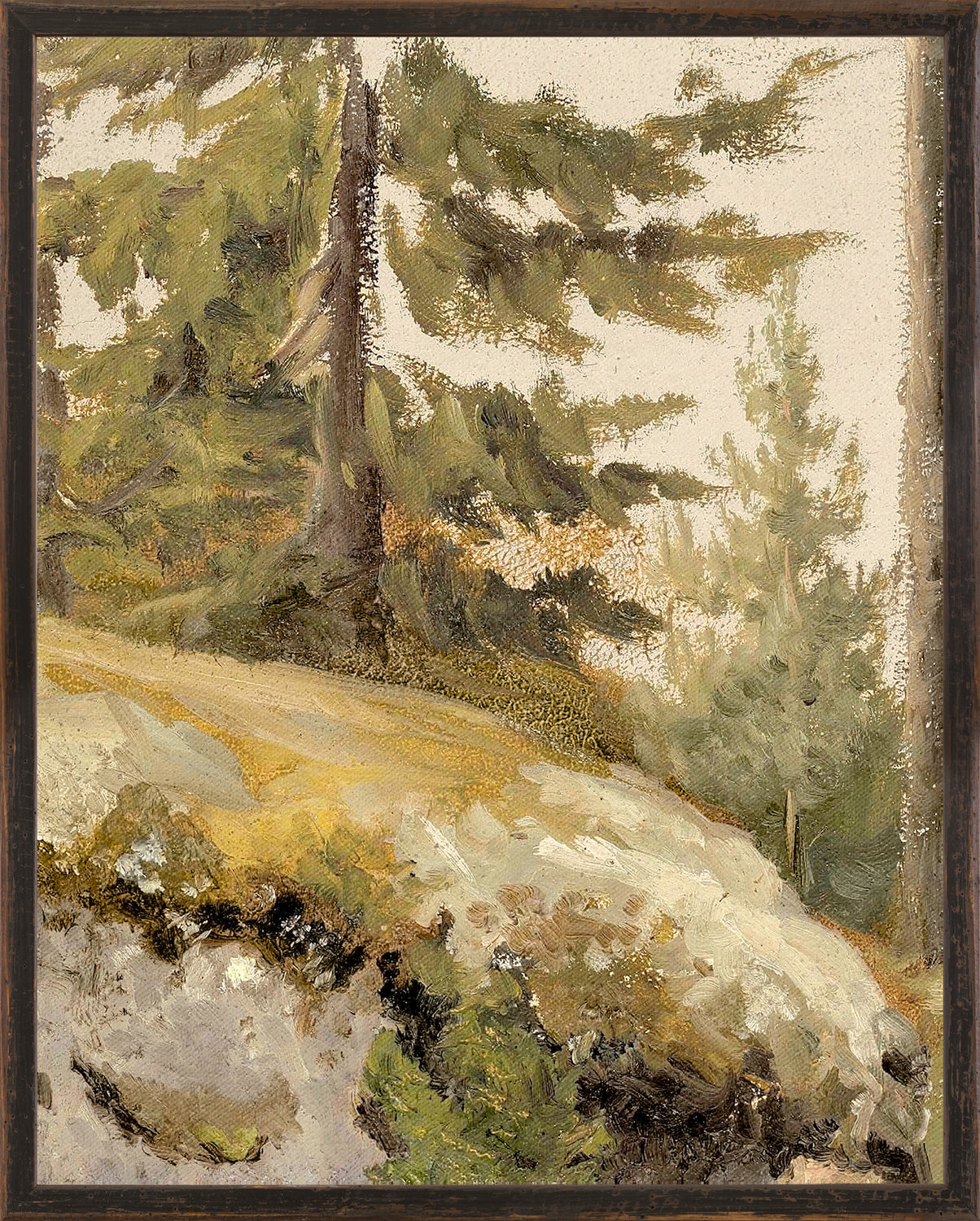 Northern Collection – Forest Study C.1881 — nature and landscape fine art print in warm tones at Laurie Yapp Home