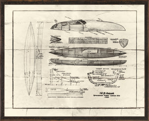 Northern Collection – Kayak C. 1934 wall art