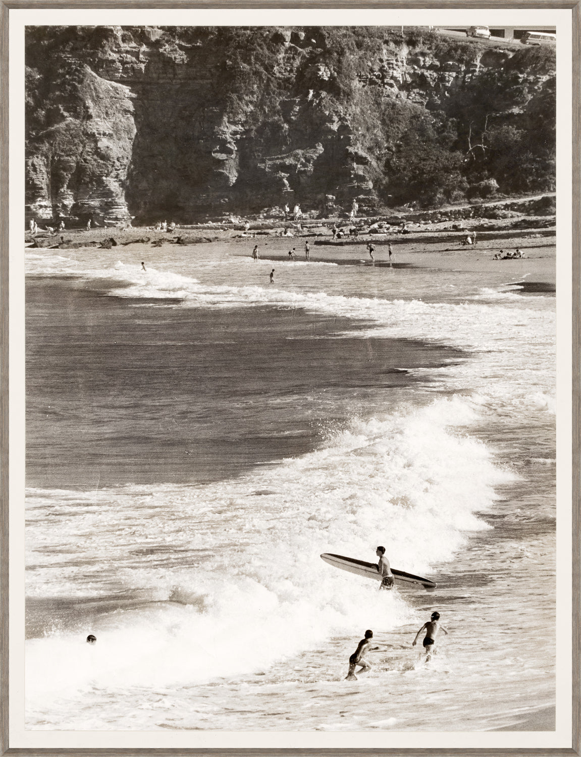 Avalon Beach C 1965 framed art print
